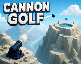 대포와 산악 골프 목표가 그려진 Cannon Golf 표지